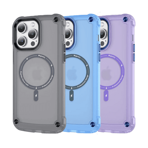 iPhone 14 Series Wave Armor Matte Magsafe Shield Case
