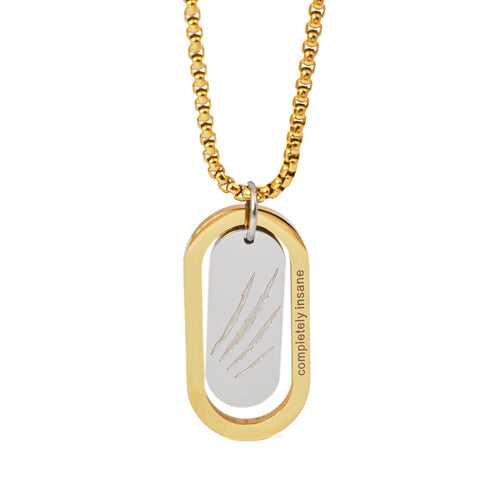 Matej 18K Gold Plated Men's Chain Pendant