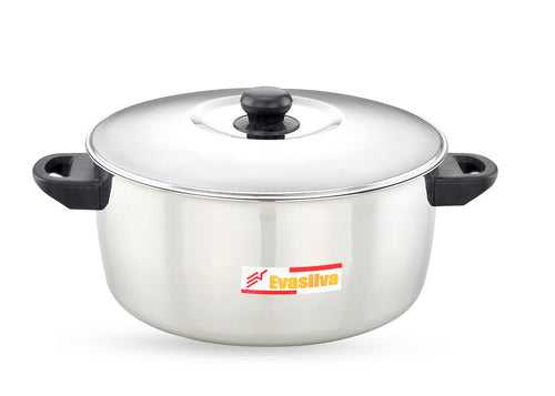 Murugan Stainless Steel Evasilva Deluxe Dish Hot Box | Casserole | With Gasket for Unique Air-Tight System