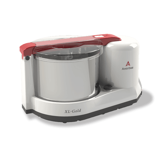Amirthaa XL Gold 2.5 Litres Table Top Wet Grinder (Red)