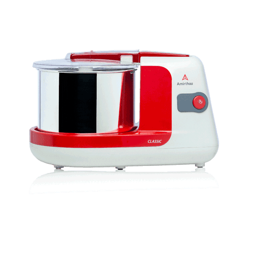 Amirthaa Classic 2.5 Litre Table Top Wet Grinder (Red)
