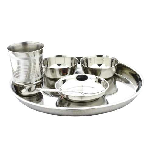 Stainless Steel Lunch Thaali Set of 6 Pcs
