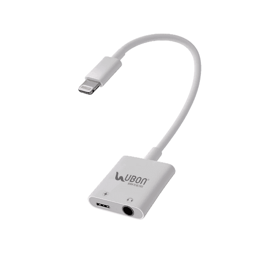 Ubon WR-478, 2-in-1 Connect Master iPhone Charging and Audio Connector