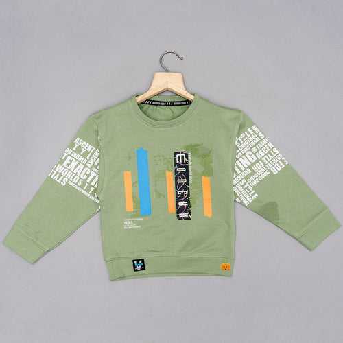 Green Round Neck T-shirt for Boys