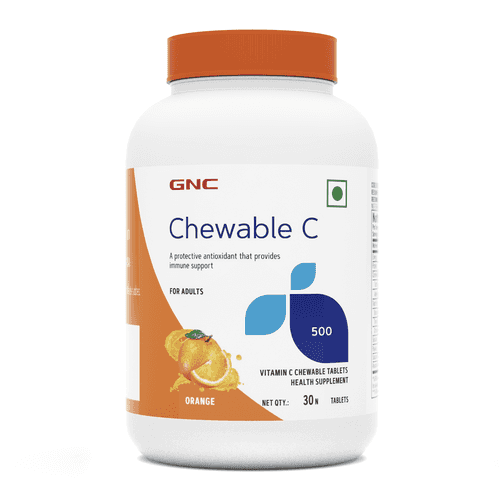 GNC Vitamin C Chewable 500mg (30 Tablets)