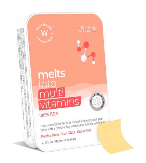 Wellbeing Nutrition Melts Multivitamins with 100% RDA (30 Oral Strips)
