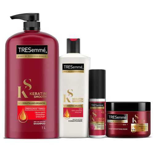 TRESemmé Keratin Smooth Shampoo 1000ml + Conditioner 190ml + Mask 300ml + Serum 50ml