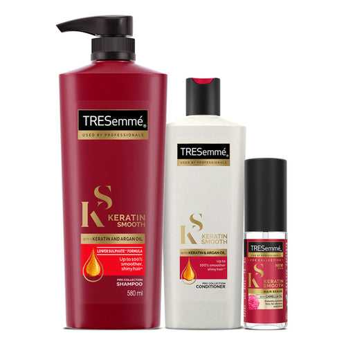 TRESemmé Keratin Smooth Shampoo 580ml + Conditioner 190ml+ Serum 50ml