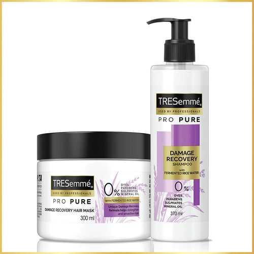 TRESemmé Pro Pure Damage Recovery Shampoo 370ml + Mask 300ml