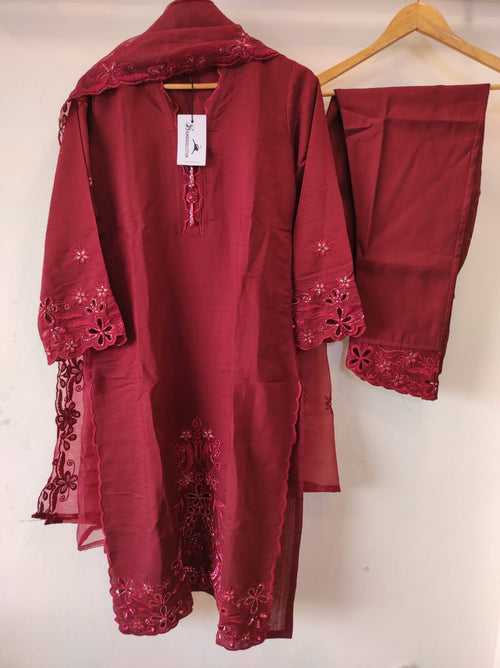 Cutwork Tunic | Blood Red