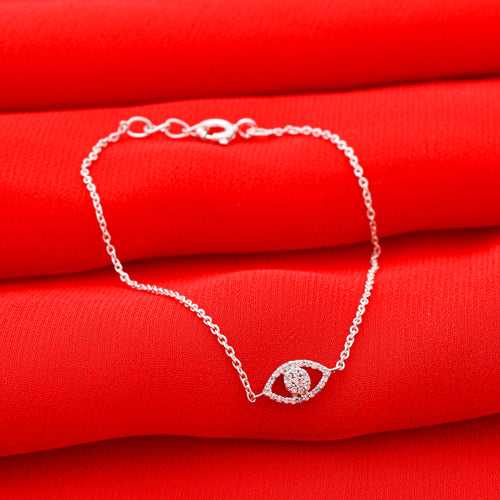 Cz Evil Eye 925 Silver Bracelet For Women and Girls 004