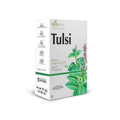 TulsiOjas - For Relieving Cough & Cold (500 mg capsules)