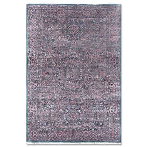 Huilen Hand Knotted Woollen And Viscose Rug