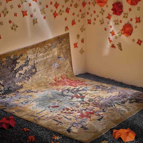 Solis Hand Knotted Woollen And Silk Rug