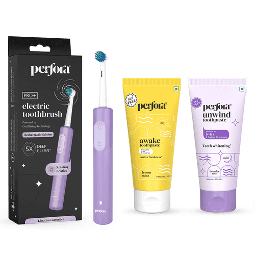 Oscillating Electric Toothbrush -  Awake & Unwind Toothpaste