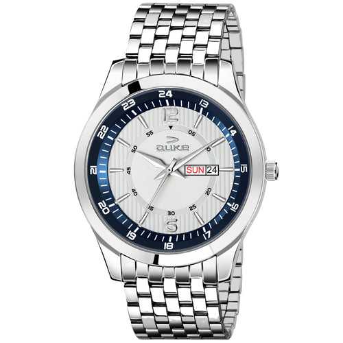 Duke Solid Stainless Steel Strap Analog Men Watch Silver Dial (DK009RM02C)