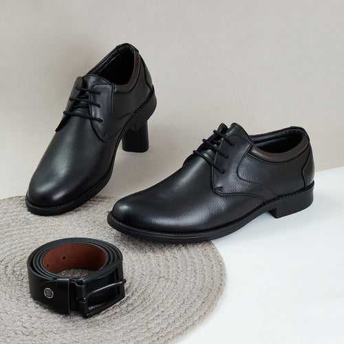 Duke Men Textured Formal Derbys (FWOL5034)