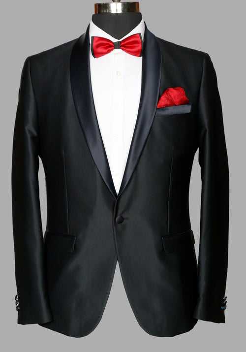 Navy Solid Designer Suit