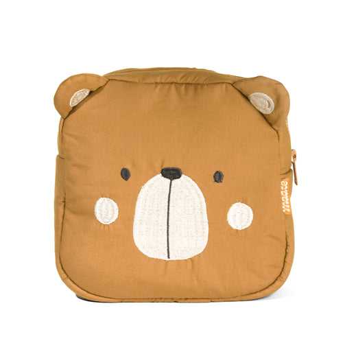 Cotton Toiletry Bag for Baby & Kids - Brown