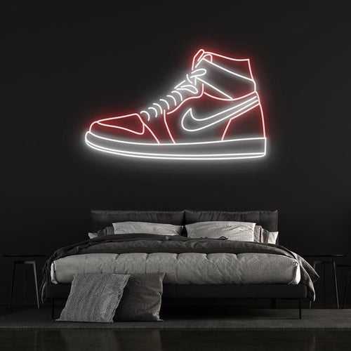Air Jordan sign neon