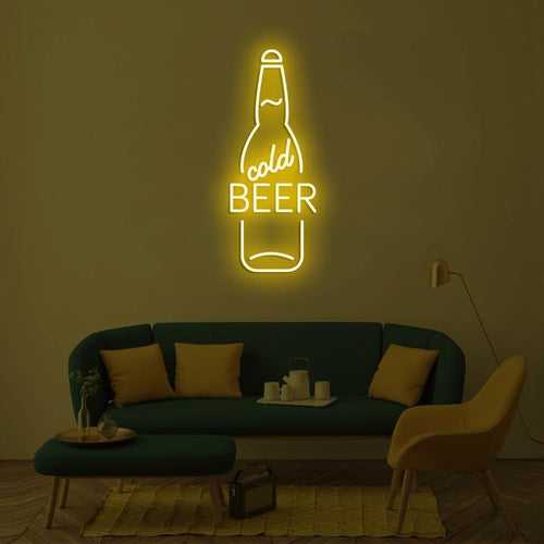 Cold Beer LED Neon Art