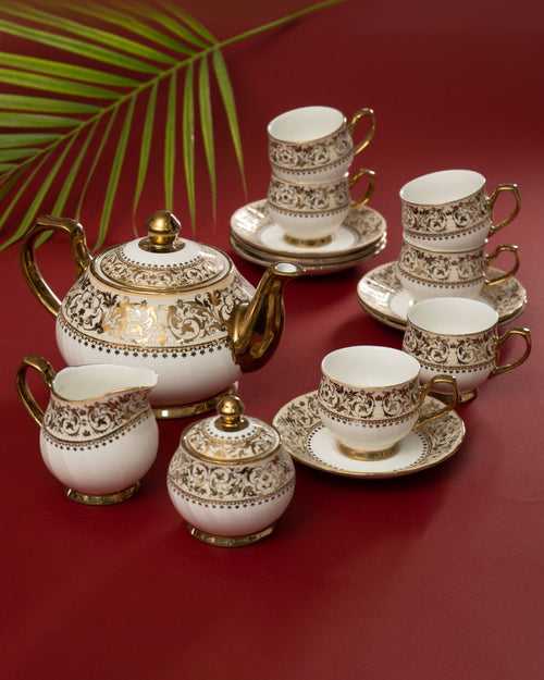 JCPL Karina Ebony Tea Set of 15 (E619)