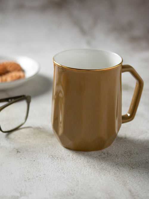 Soho Brown Coffee & Milk Mug, 400 ml, 1 Piece