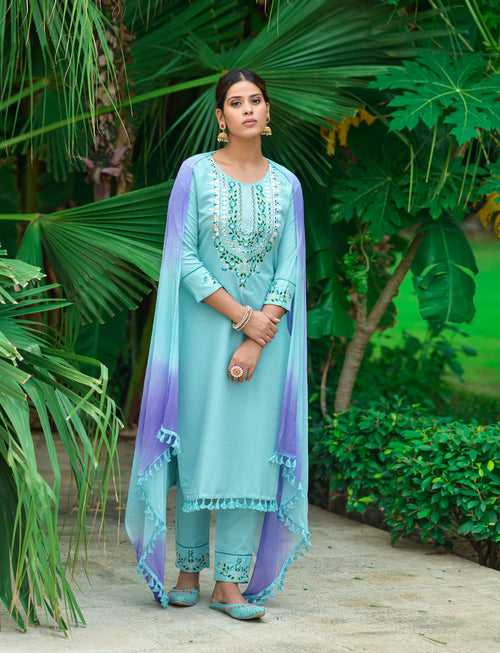 Buy Trendy Blue Kurtas Online in India