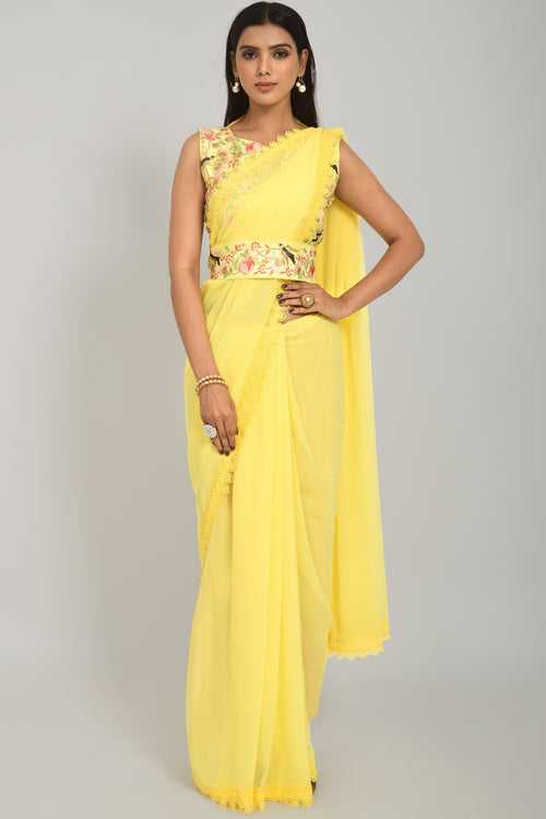 Buy Yellow Sarees Online at Best Prices In India