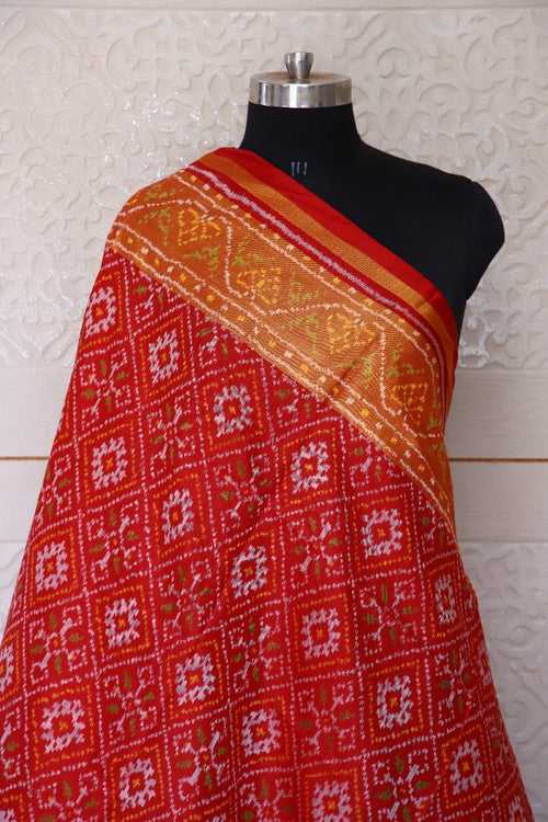 Traditional Panchanda Design in red colour Dupatta