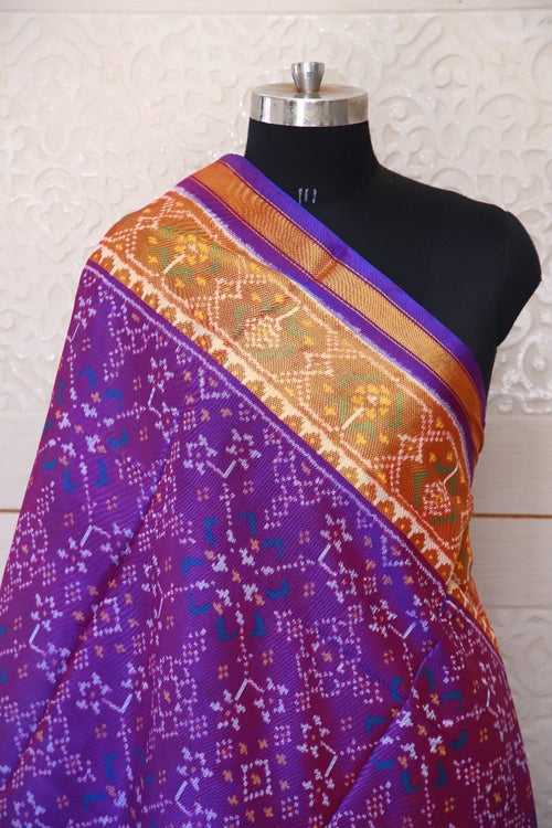 Traditional Navratna design in Red and blue combination colour Dupatta