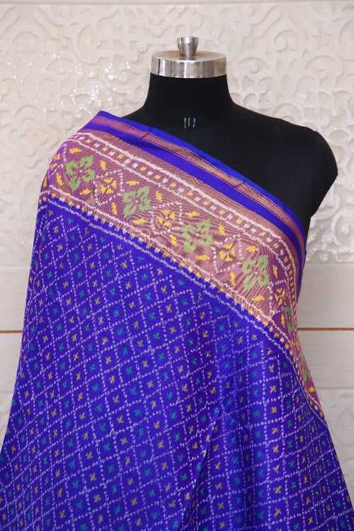 Patola Dupatta in blue colour