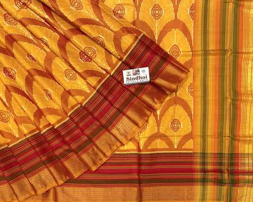 New Patola bhat with tissue Pallu with stripes border