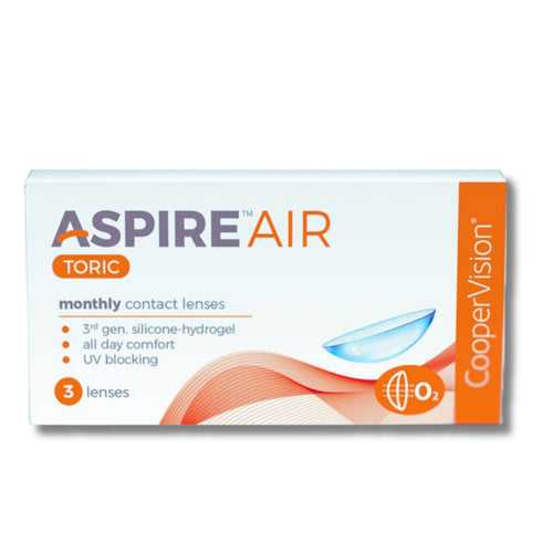 Aspire Air Torics Monthly Disposable Contact Lenses CooperVision ( 3pcs in a Box )