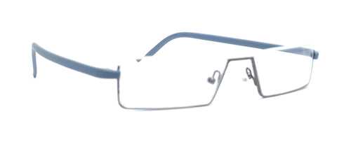 Designer Half Rimless from TOP Lightweight Reading Glasses Readers (Near Vision) for Men and Women by Affaires ( Grey )