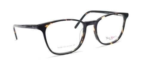 Square Eyeglasses Spectacle TH-M1735 with Power ANTI-GLARE-Reflective Glasses DA Brown VS-015