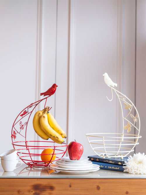 Bird Banana Hook With Fruit Basket