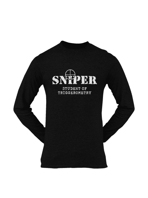 Sniper T-shirt - Sniper, Student of Triggerometry (Men)