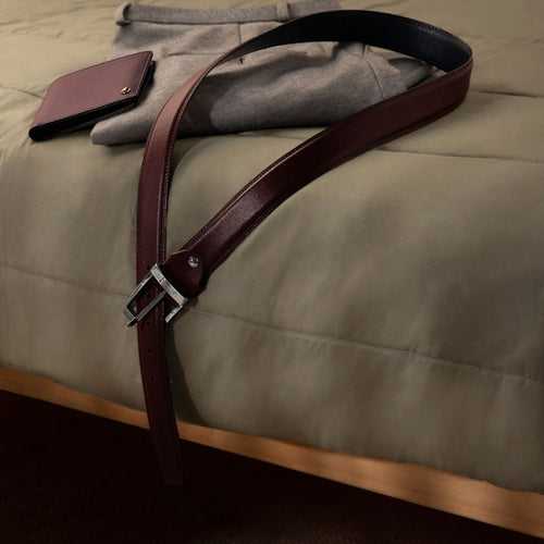 Knightsbridge Chestnut Brown Leather Belt