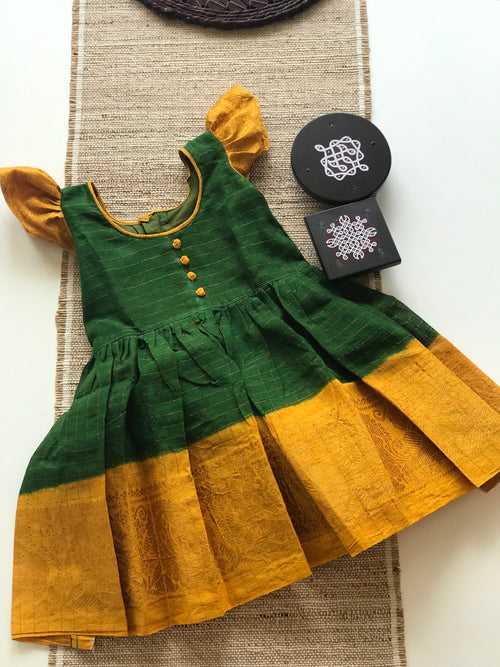 Zari kattam kids frock