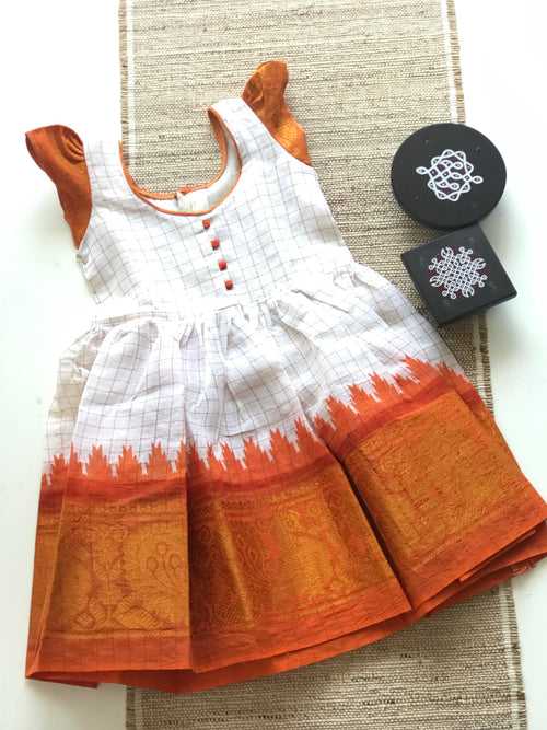 Zari kattam kids frock