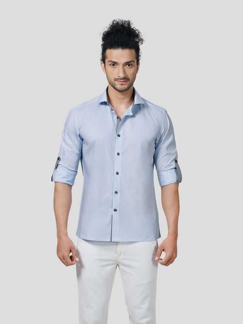 Elation Rolled Sleeve Untuck Fit Shirt