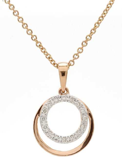 Real Diamond Round Shape Pendant With Chain