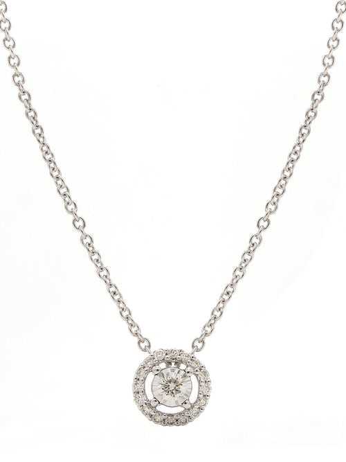 Real Diamond Illussion Solitaire Pendant With Chain