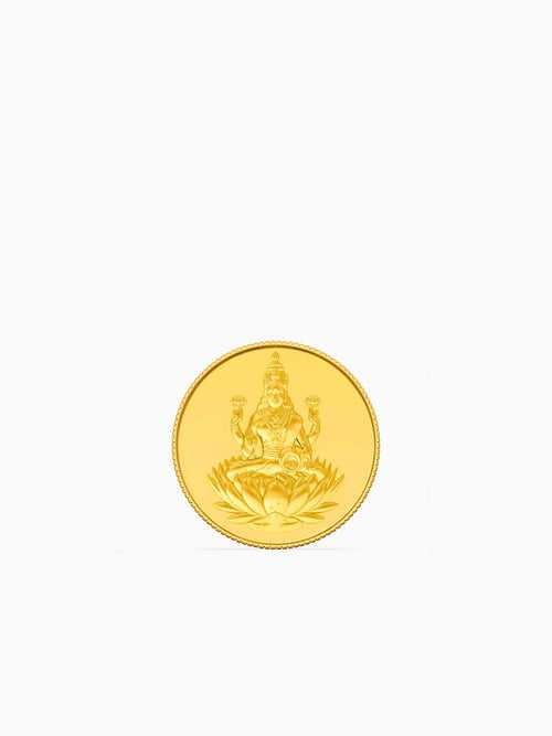 1 Gram 999 Purity Goddess Laxmi Gold Coin