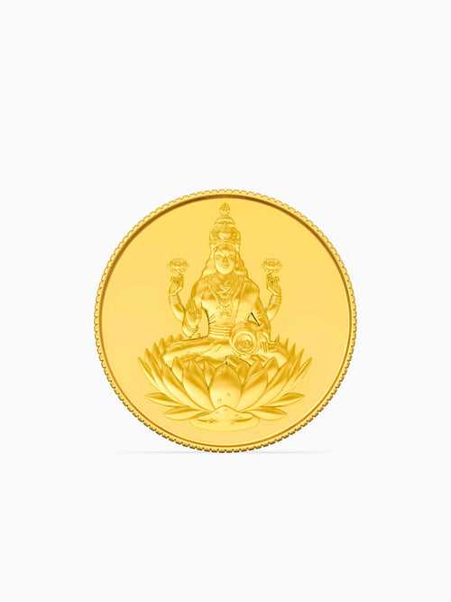 5 Gram 999 Purity Goddess Laxmi Gold Coin