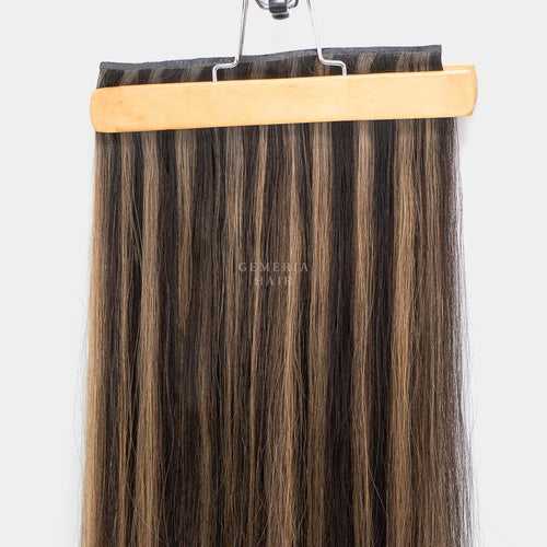 Light Ash Brown Balayage | Seamless | 1 Piece Clip-In Hair Volumizer