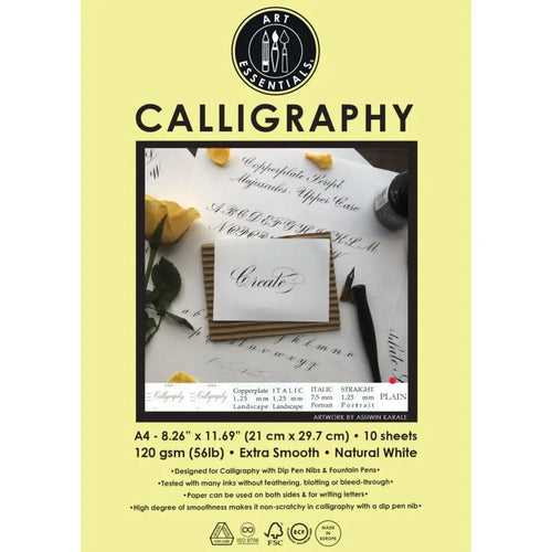 Art Essentials Calligraphy A4 Paper 120 GSM,10 SHT(Loose)