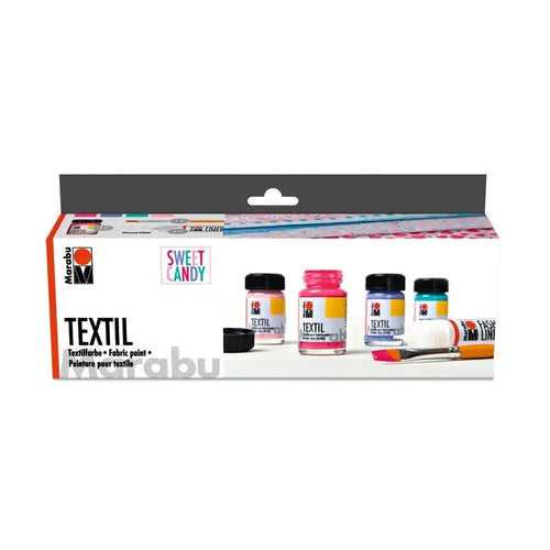 Marabu Textil Sweet Candy - Colour Trend - Set Of 4 x 15 ML
