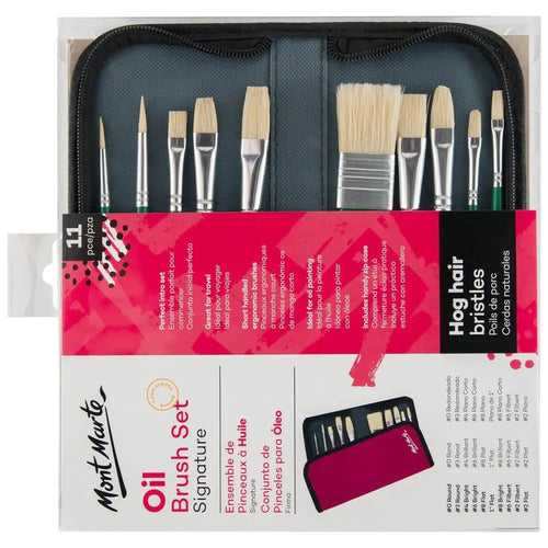 Mont Marte Signature Brush Set In Wallet Pack Of 11